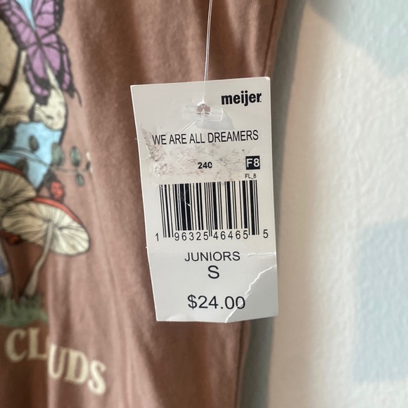 NWT Brown Hippie Ringer Tee - Picture 4 of 4